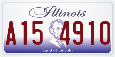 IL license plate A154910