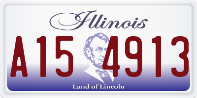 IL license plate A154913
