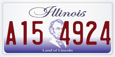IL license plate A154924