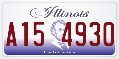 IL license plate A154930