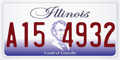 IL license plate A154932