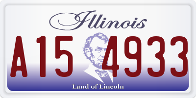 IL license plate A154933
