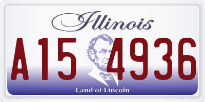 IL license plate A154936
