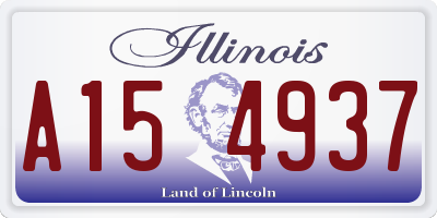 IL license plate A154937