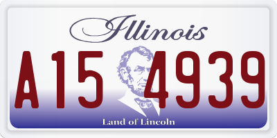 IL license plate A154939