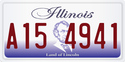 IL license plate A154941