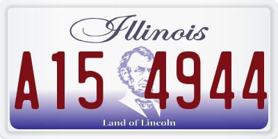 IL license plate A154944