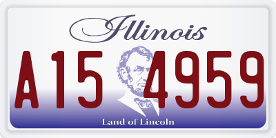 IL license plate A154959