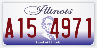IL license plate A154971