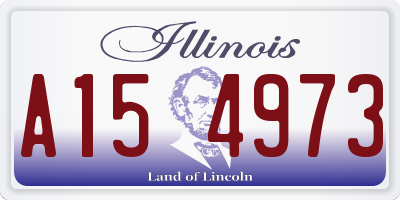 IL license plate A154973