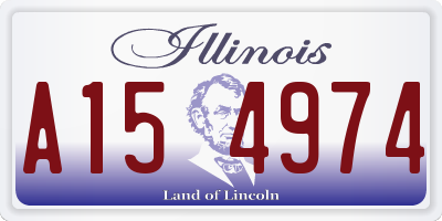 IL license plate A154974