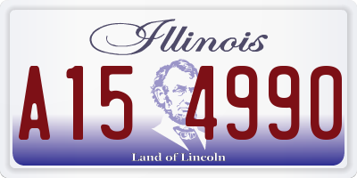 IL license plate A154990