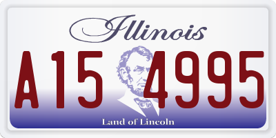 IL license plate A154995