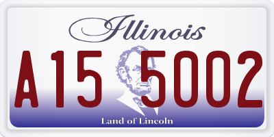 IL license plate A155002