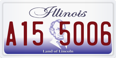 IL license plate A155006