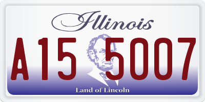 IL license plate A155007