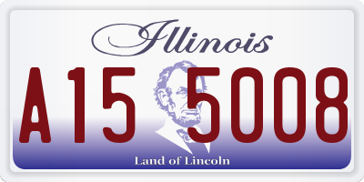 IL license plate A155008