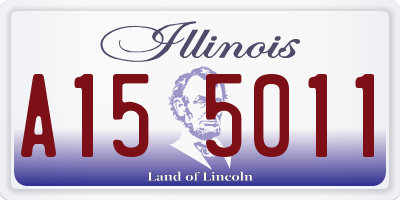 IL license plate A155011