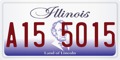IL license plate A155015
