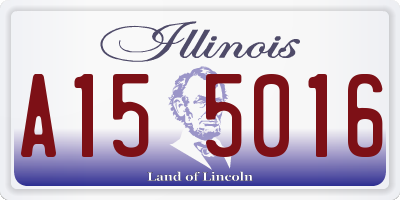 IL license plate A155016