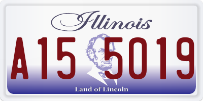 IL license plate A155019