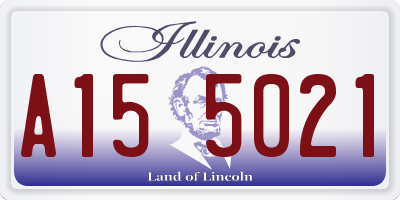 IL license plate A155021