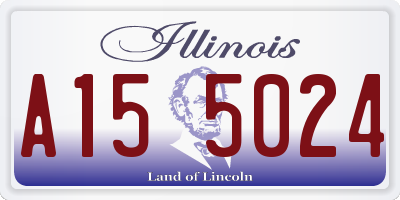 IL license plate A155024