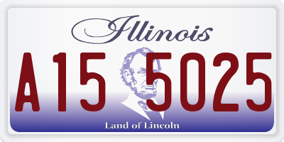 IL license plate A155025