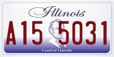 IL license plate A155031
