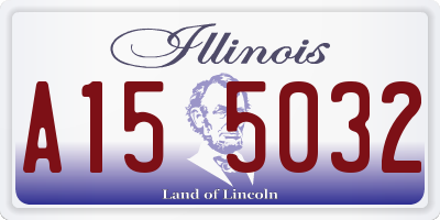 IL license plate A155032