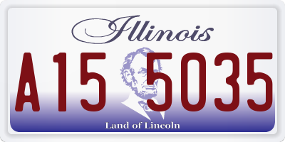 IL license plate A155035