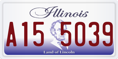 IL license plate A155039