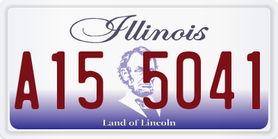 IL license plate A155041