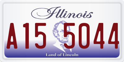 IL license plate A155044