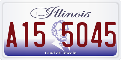 IL license plate A155045
