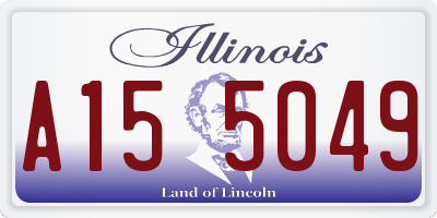 IL license plate A155049