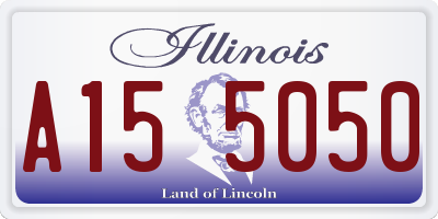 IL license plate A155050