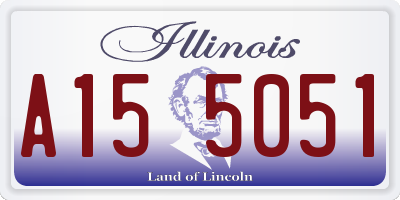 IL license plate A155051