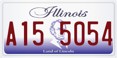 IL license plate A155054