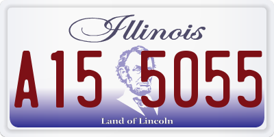 IL license plate A155055