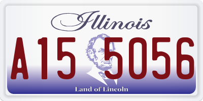 IL license plate A155056