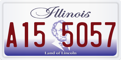 IL license plate A155057