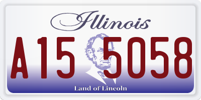 IL license plate A155058