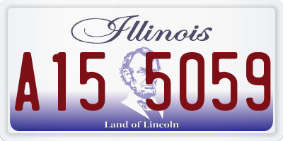IL license plate A155059