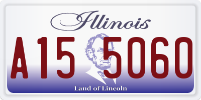 IL license plate A155060