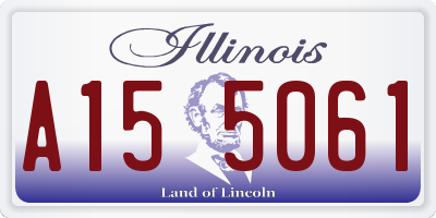 IL license plate A155061
