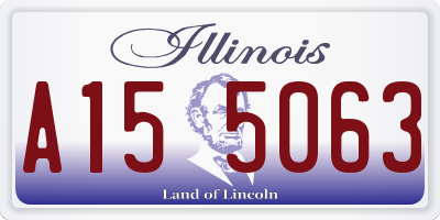IL license plate A155063