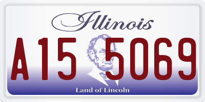 IL license plate A155069