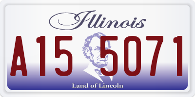 IL license plate A155071