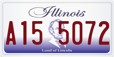 IL license plate A155072